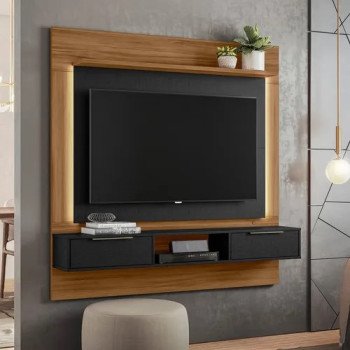 Painel de Tv 58" com Led Freijo/Preto